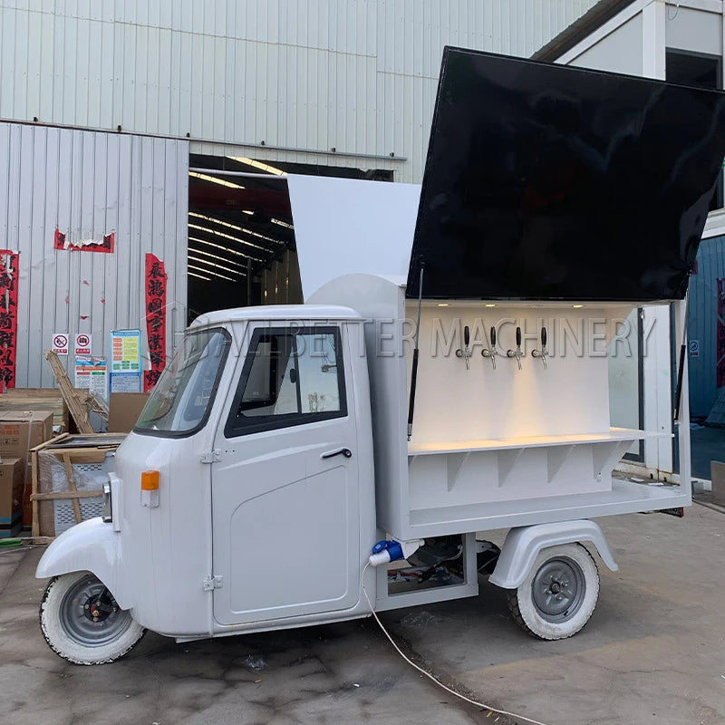 Allbetter Mobile Motorcycle Food Truck with Full Kitchen Coffee Kiosk Street Food Cart Tuk Tuk Beer Bar Food Truck for Sale