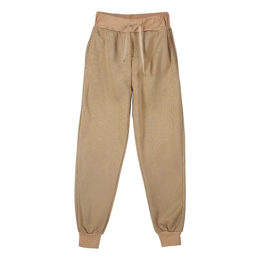 New Joggers Sweatpants Men and Women Elastic Waist Lose Casual Trousers white beige pink yellow Hip Hop Mens Sweat Pants