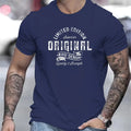 Men's summer % pure cotton fashionable casual sports loose edition pattern printed round neck short sleeved T-shirt top