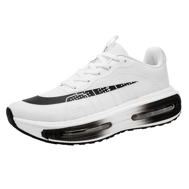 Men's Sports Shoes, Comfortable Air-Cushion Running Shoes, Walking Non-Slip Sports Shoes, Wide-Toe Training Shoes