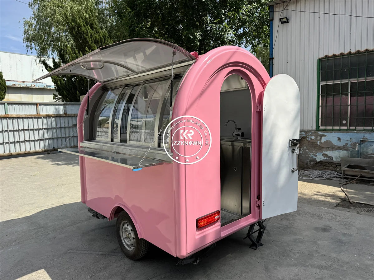 Concession Food Truck Trailer Ice Cream Kiosk Fully Equipped Coffee Snack Shop Store Bbq Restaurant Mobile Kitchen  Food Truck