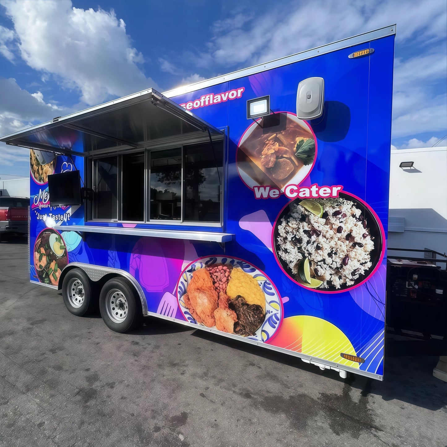 Food Truck Trailer Hot Dog Pizza BBQ Outdoor Food Cart Mobile Food Shop with Full Kitchen Equipment in Sale