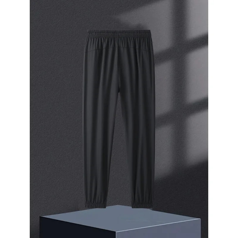 Men's Summer Casual Sports Pants Thin Tie-Up Jogging Pants Sweatpants Man Fishing Football Sport Gift Clothing Slacks Gym Jogger