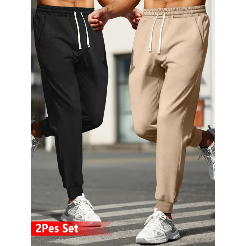 2-Pack Men's Casual Pants Y2k Clothes Clothing Autumn 2026 Jogger Woman Black Set Piece Baggy Street Trousers Women's Sports Boy