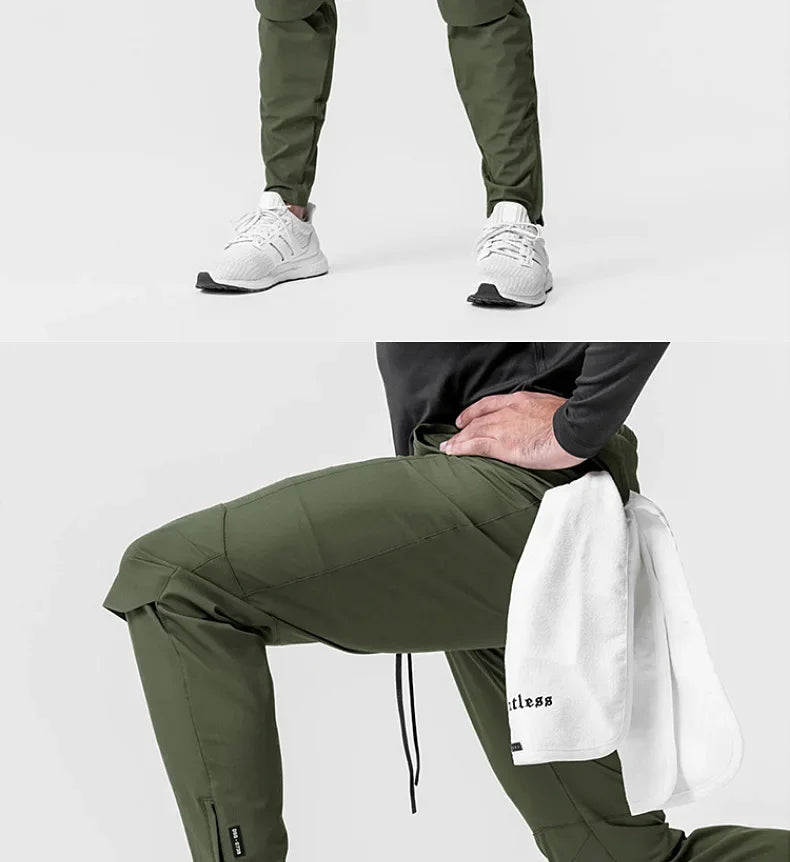 Men's Summer Joggers Pants Quick Dry Running Sweatpants Gym Fitness Outdoor Hip Hop Casual Track Trousers Breathable Sportswear