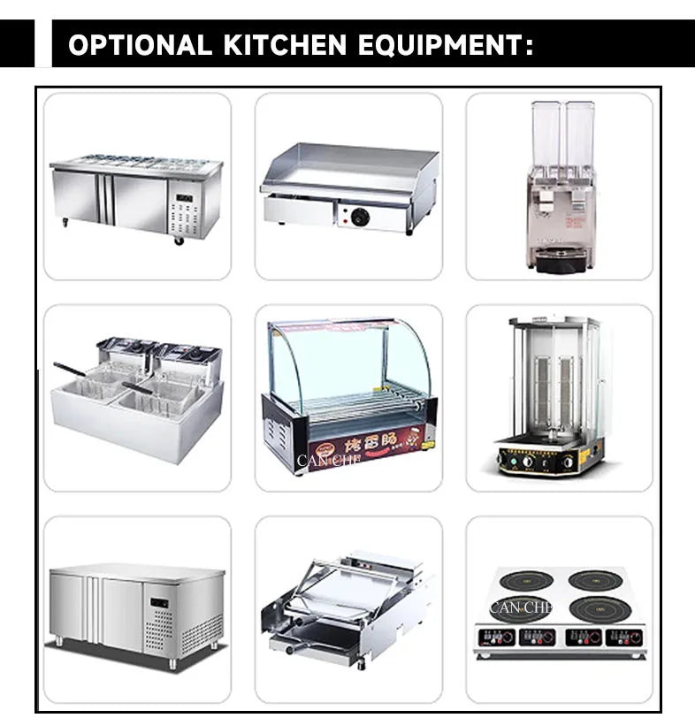 Street Sale use BBQ Food trailer Factory Mobile Pizza Food Truck stainless steel Outdoor Mobile Food Trailer