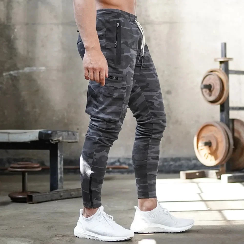 Joggers Sweatpants Men Casual Skinny Pants Multi-pocket Trousers Male Track Pants Gym Fitness Training Bodybuilding Sport Pant