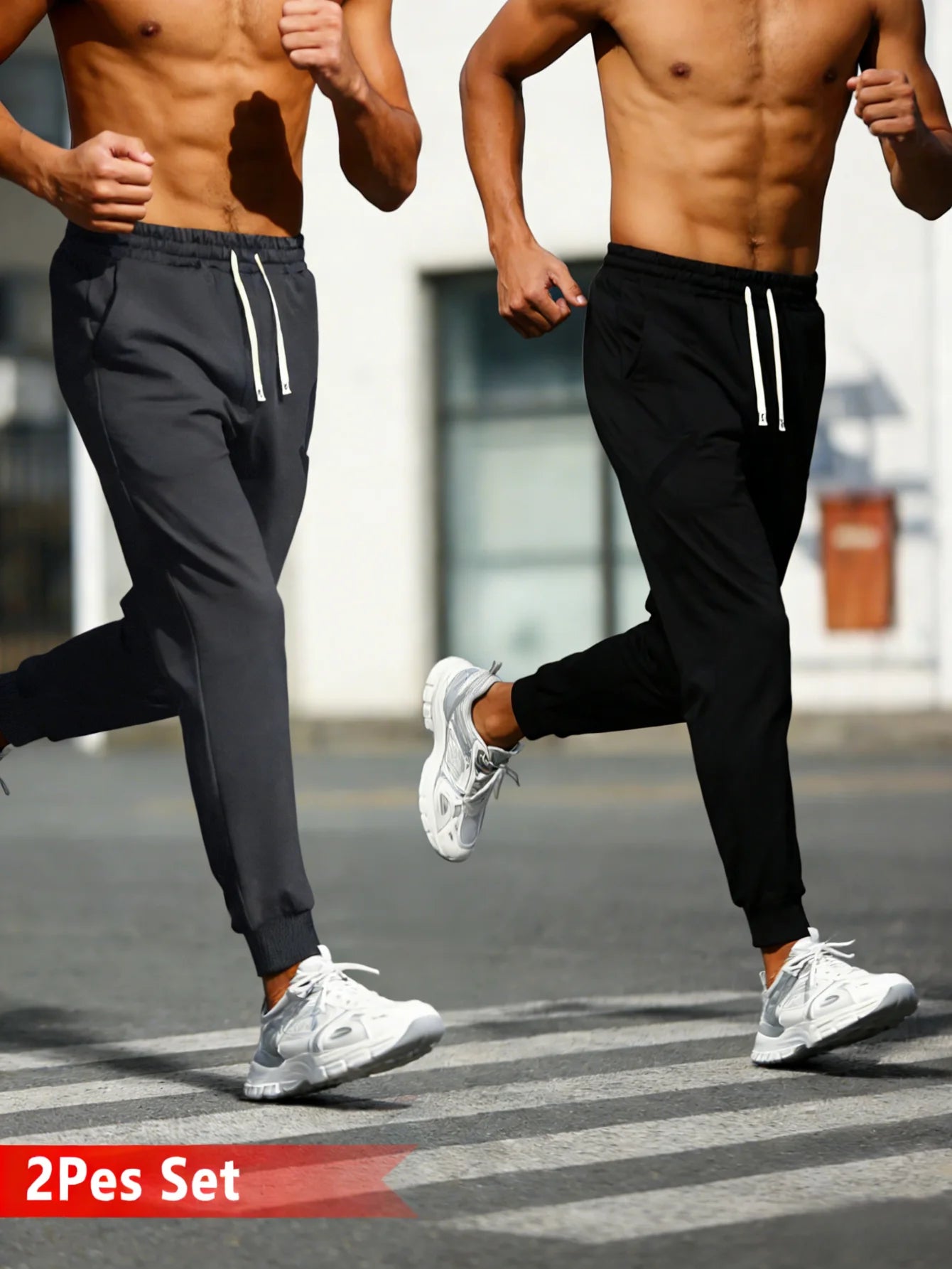 Casual Pants Spring New Arrival Sports Clothing Men Trousers Man 2026 Drawstring Elastic Waist Men's Sweatpants XL Jogger 2-Pack
