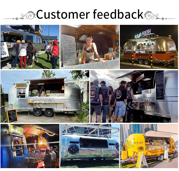 Burger Coffee Van Food Kiosk Cart Street Ice Cream Cart Food Truck Taco Pizza Foodtruck Mobile Hot Dog Concession Trailer
