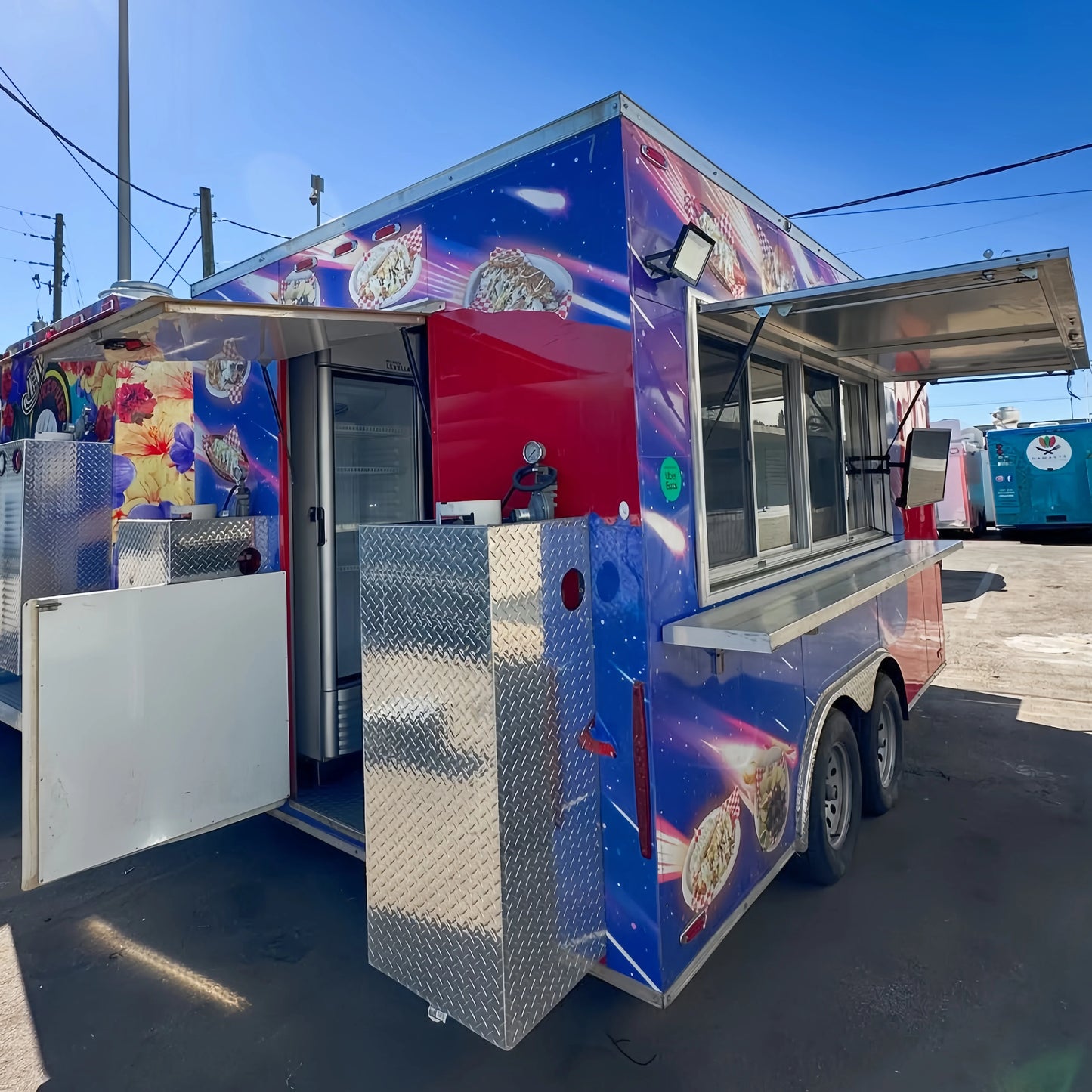 Food Truck Trailer Full Kitchen Equipment in Sale