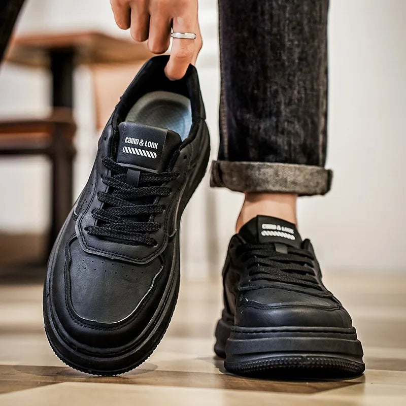 Men's Shoes Spring and Autumn Soft-sole Non-slip Casual Shoes Fashion Joker Outdoor Walking Shoes Youth Light Sports Board Shoe