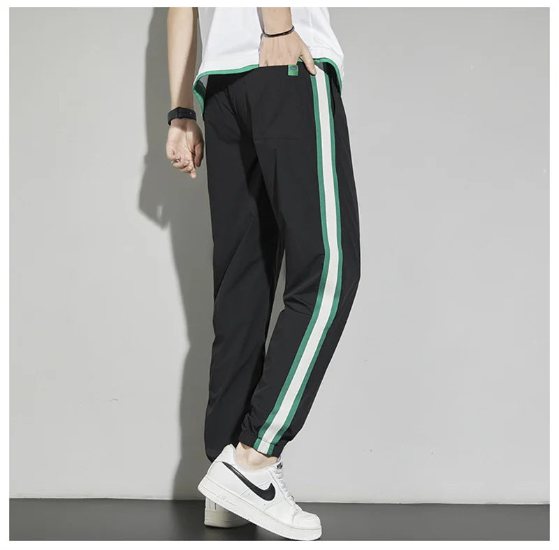 Joggers Streetwear Casual Side Stripe Pants Mens Fitness Sportswear Bottoms Loose Sweatpants Gyms Trousers Track pantalones