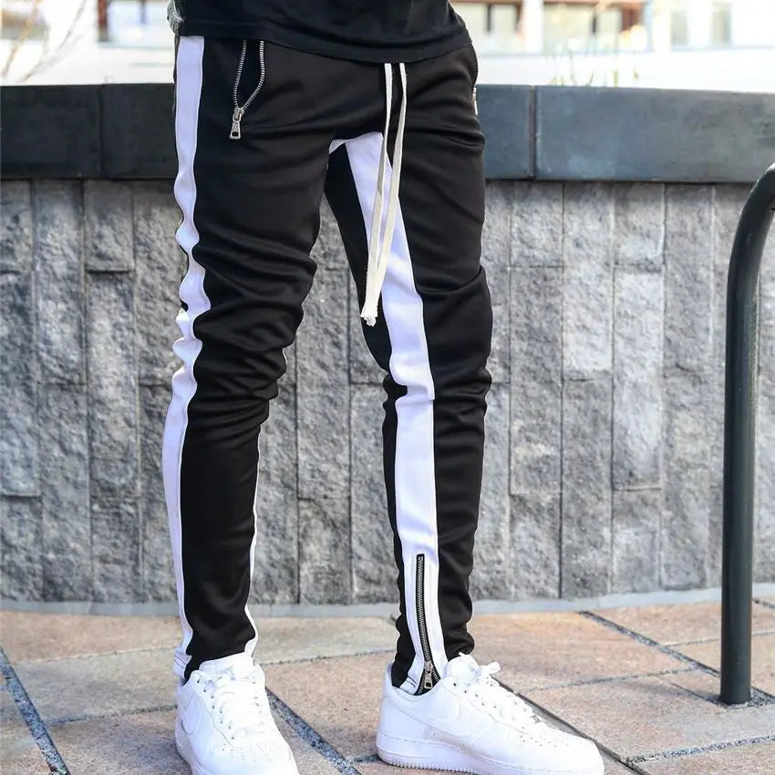 New Mens Casual Fashion Pants Sportswear Skinny Male Trousers Gyms Tracksuits Bottoms Hip Hop Streetwear Joggers Sweatpants K169