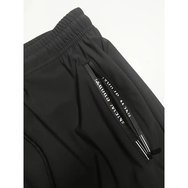Sweatpants Men Gift Breathable and Quick-drying Material Mens Sports Pants Football Gym Clothes Man Fishing Zipper Pockets Men's