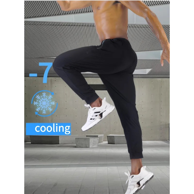 Sweatpants Men Gift Breathable and Quick-drying Material Mens Sports Pants Football Gym Clothes Man Fishing Zipper Pockets Men's