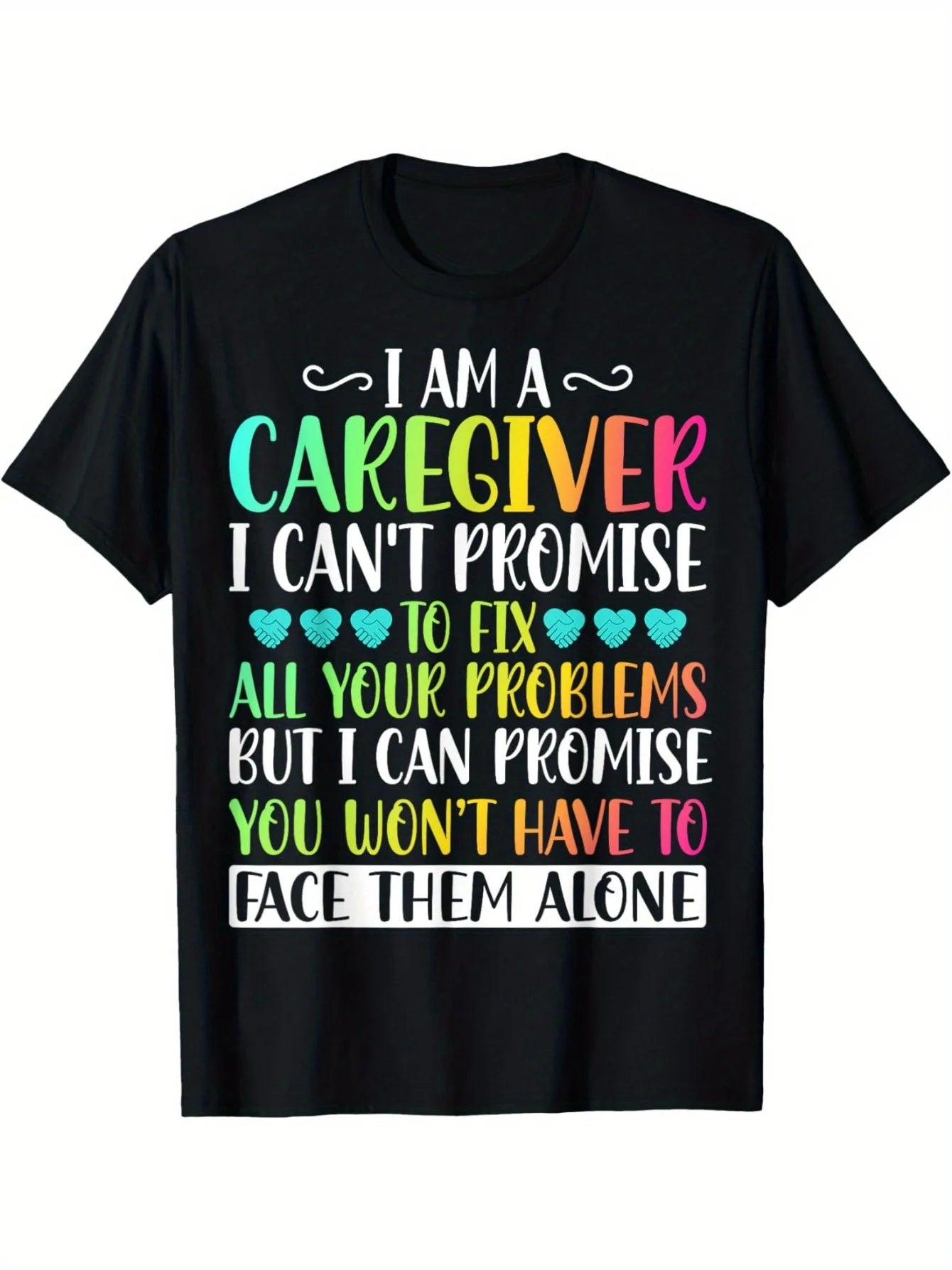 Funny Caregiver Nurse T-Shirt  I'm a Caregiver I Can't Promise Gift for Thanksgiving Christmas Men Women Dad Mom Friends