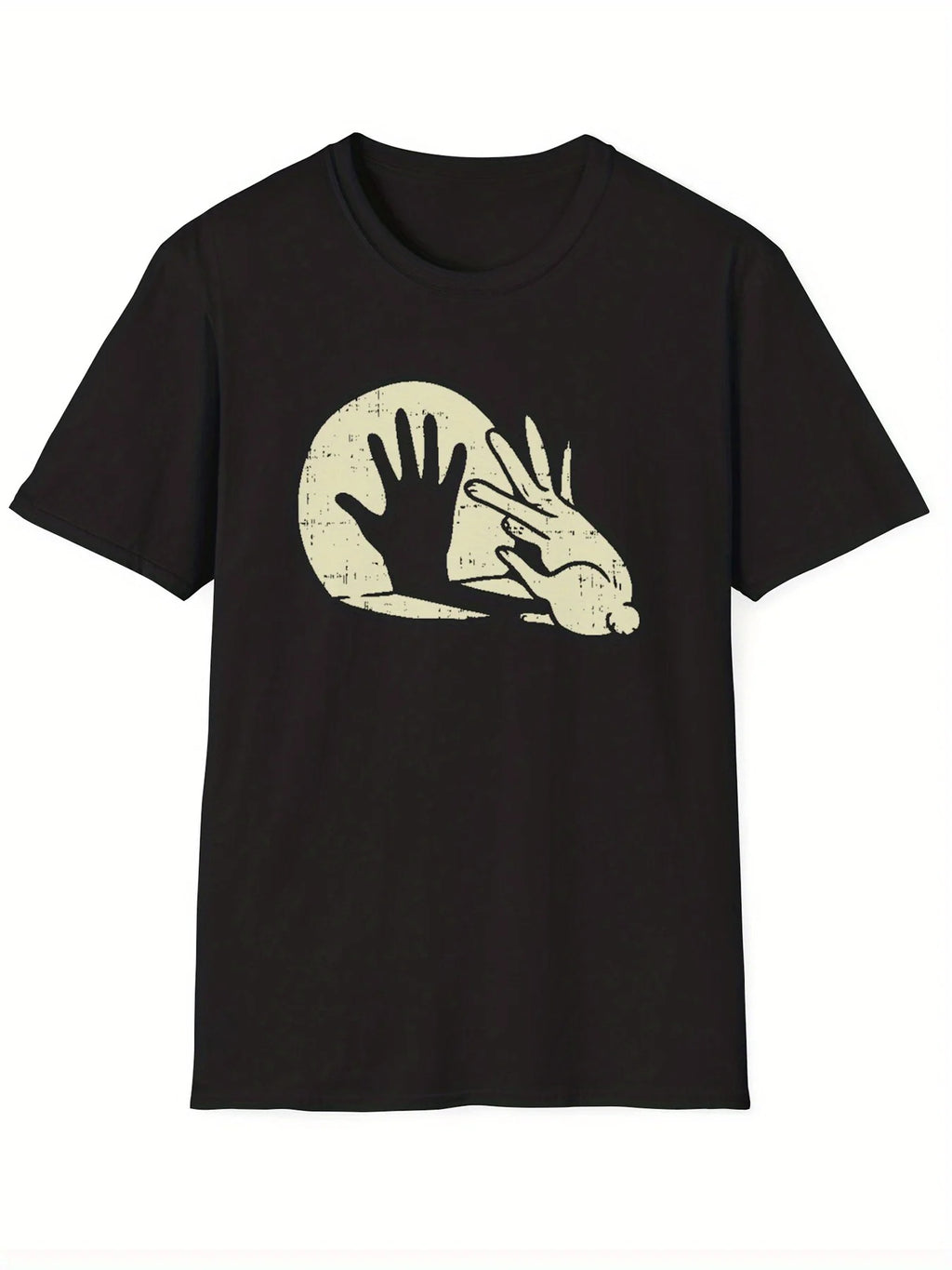 Men's Casual Cotton T-Shirt - Short Sleeve, Round Neck with Unique Graphic Design