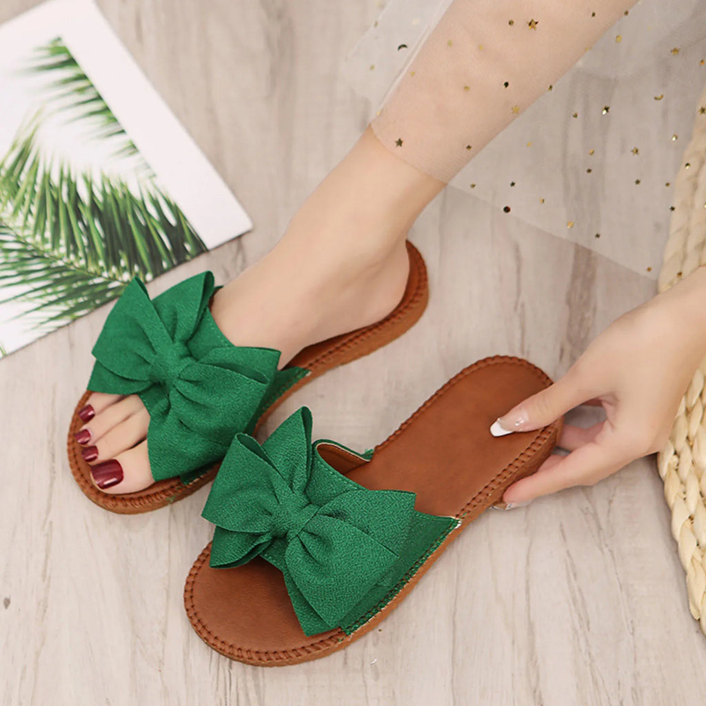 Women'S Casual Summer Sandals With Big Bowknot