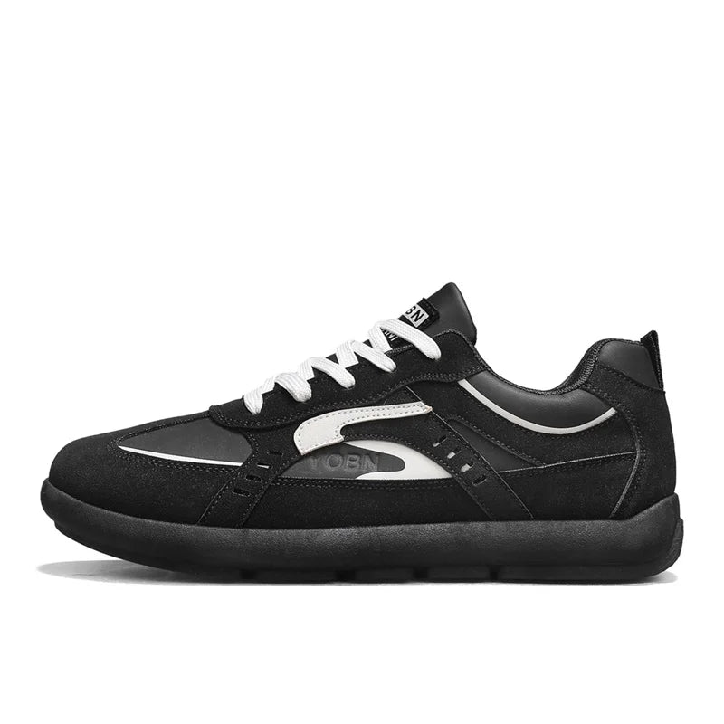Men's Casual Sports Shoes with Low Heel Round Toe Soft Sole Multi-color Design Fashionable Large Size Walking Board Shoes