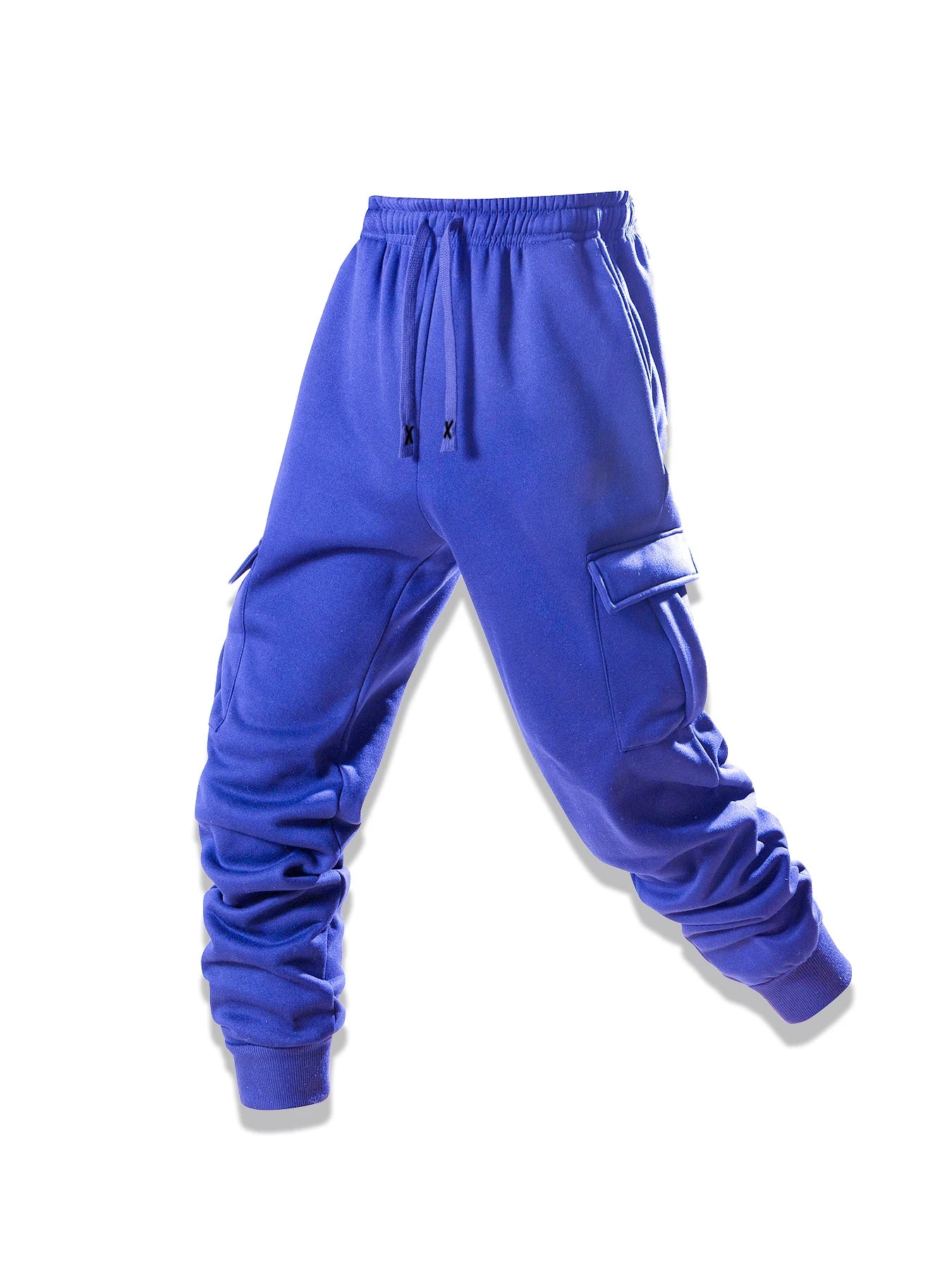 Men Cargo Casual Sports Drawstring Spliced Pants Sheath Pencil Pants Ankle Length Pant Spring Skinny Patchwork Pockets Pants