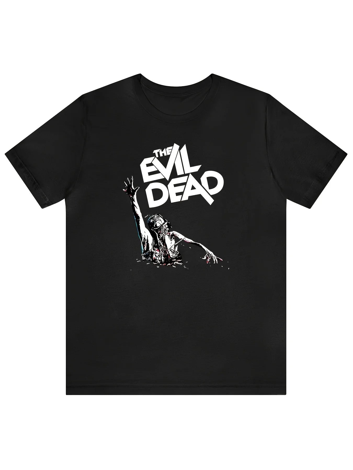 Portrait Print Comfy Cotton T-shirt, Men'S Casual Street Style Stretch Round Neck Tee Shirt For Summer