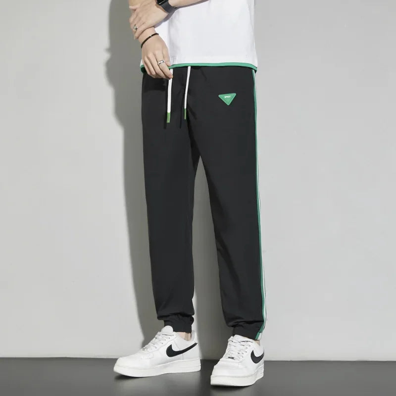 Joggers Streetwear Casual Side Stripe Pants Mens Fitness Sportswear Bottoms Loose Sweatpants Gyms Trousers Track pantalones