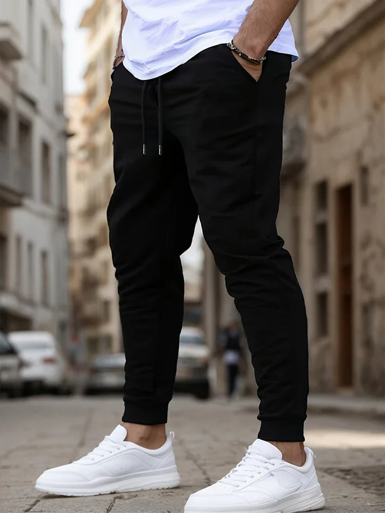Summer Men's Joggers Ideal for Running Fitness Breathable Sweatpants for Workout Fashion Casual Trousers