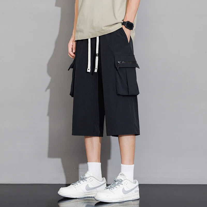 Summer Thin Style Loose Casual Sports Cropped Pants Summer Man Shorts Cargo Short-fitting Men Shorts Free Shipping Cargo-shorts