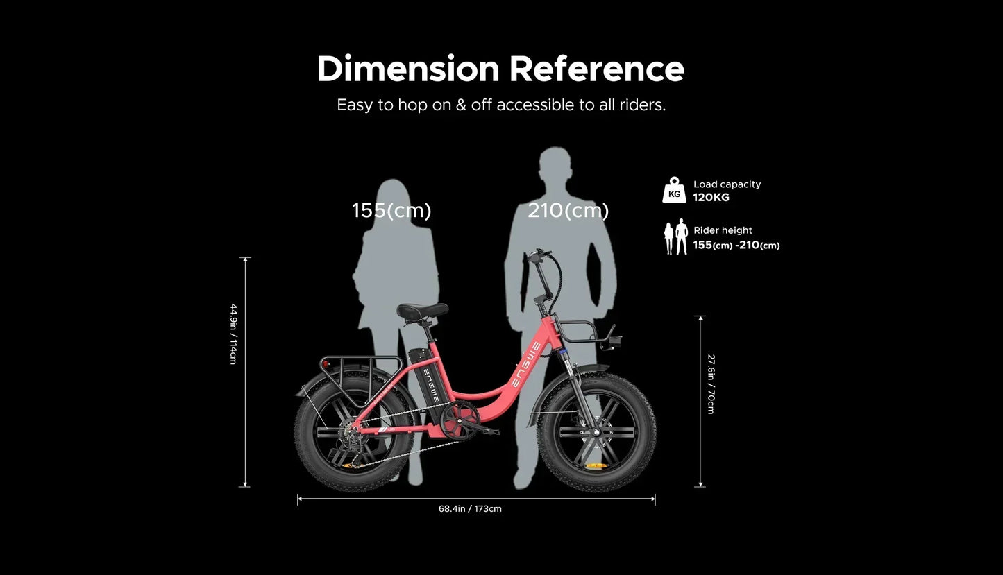 Electric Bicycle ENGWE L20 250W 48V 13AH Motor Battery 20*4.0inch Fat Tire Ebike 140km Mileage Adult Mountain City Electric Bike