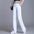 Women Wide Leg Pants Oversized 2025 Korean Fashion Clothing Sexy Bottoms Elegant High Waist Loose Y2k Black White Trousers XXXL