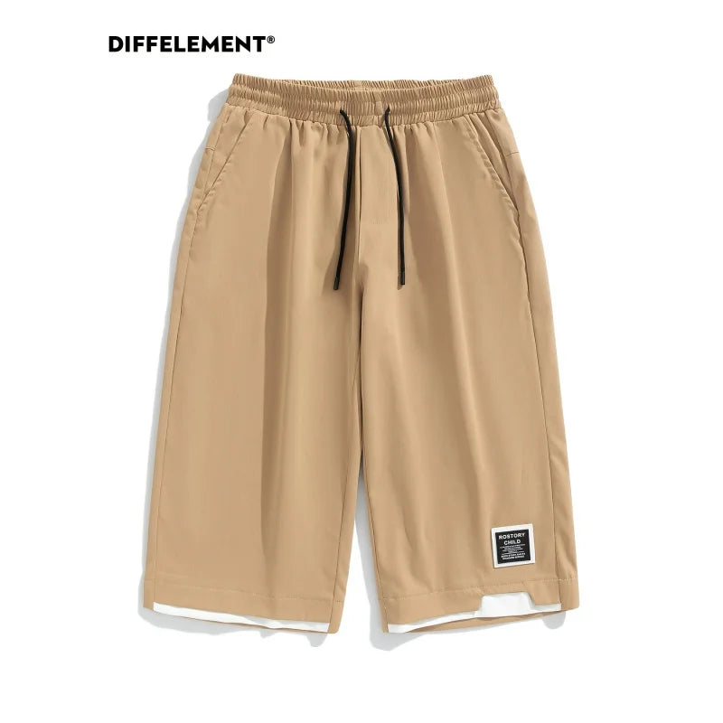 Men Pants Summer Men's Clothes Casual Sports Cropped Drawstring Design Outdoor Running Sports Shorts Clothing Beach Man Workwear