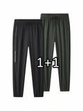 2-piece set Summer Thin Casual Sports Jogging Pants for Men Casual Trousers Man Fishing Joggers Y2k Football Sweatpants Gym Man
