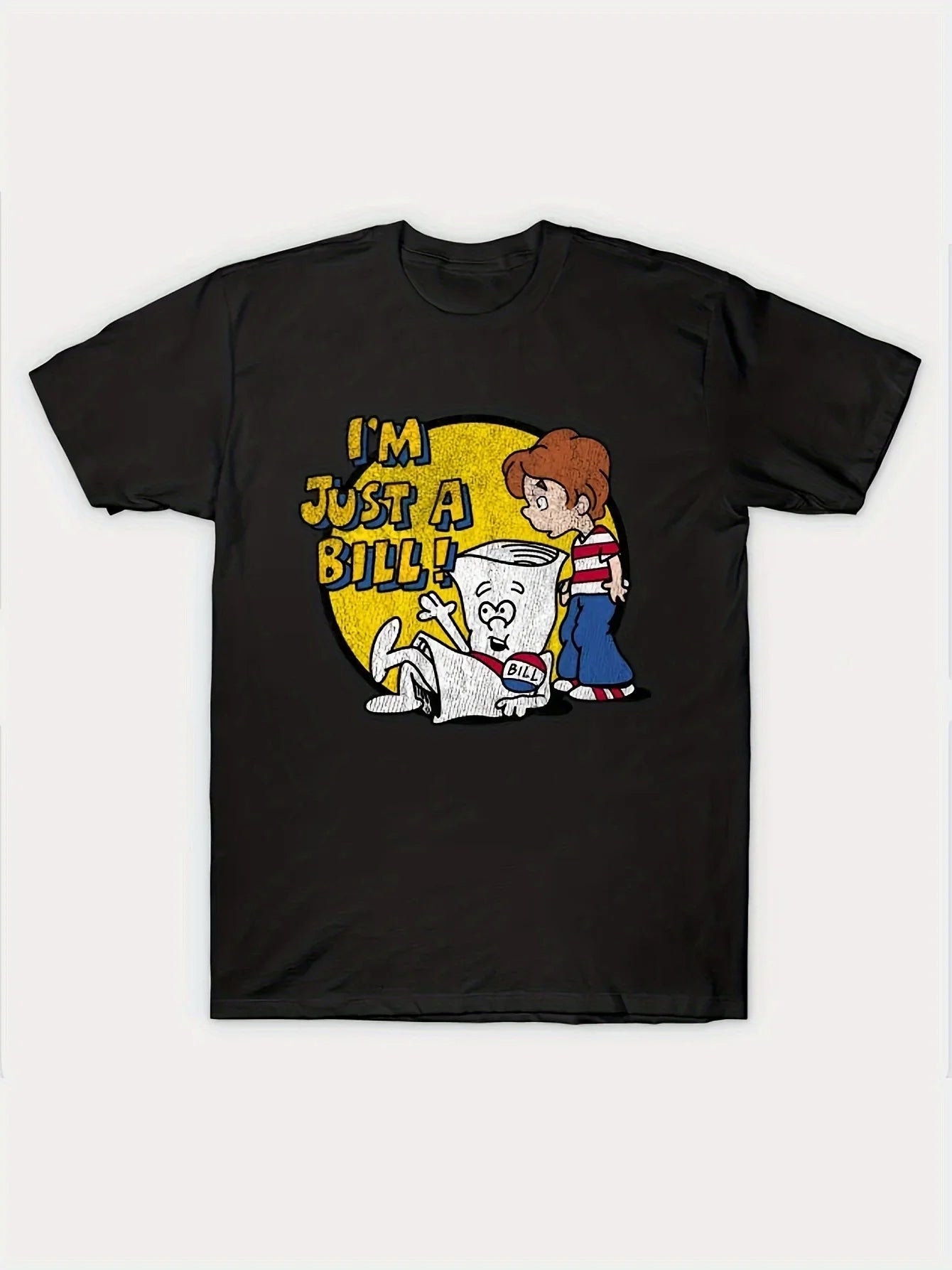 Playful Humor| Men's "I'm Just A Bill!" Humorous Graphic T-Shirt