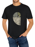 DERNM Men'S Casual Cotton T-Shirt - Short Sleeve, Round Neck with Unique Letter Print Design