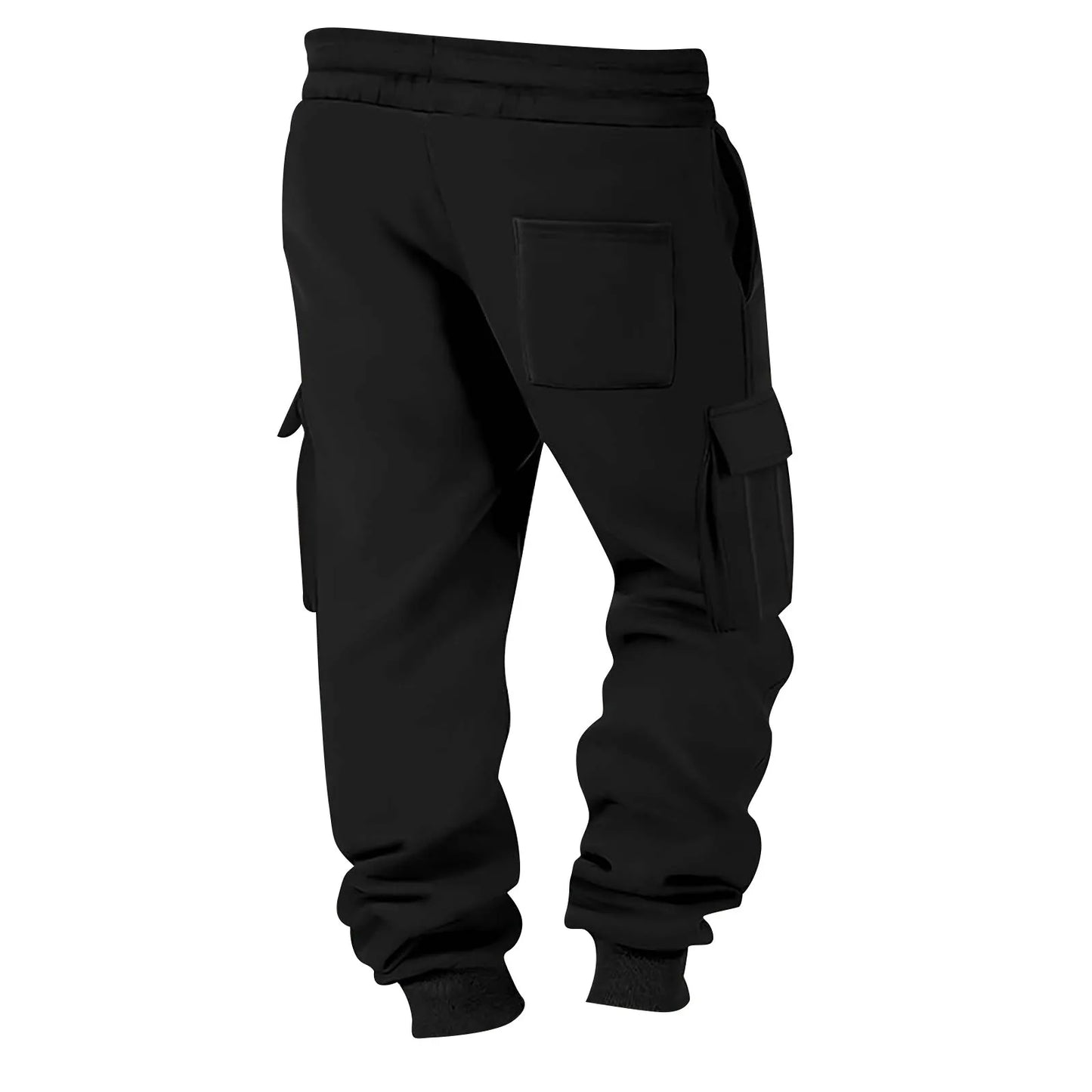 2025 Mens Sweatpants Straight Fit Joggers For Sports And Streetwear Loose Oversized Drawstring Long Pants Men Multi-Pocket Pants