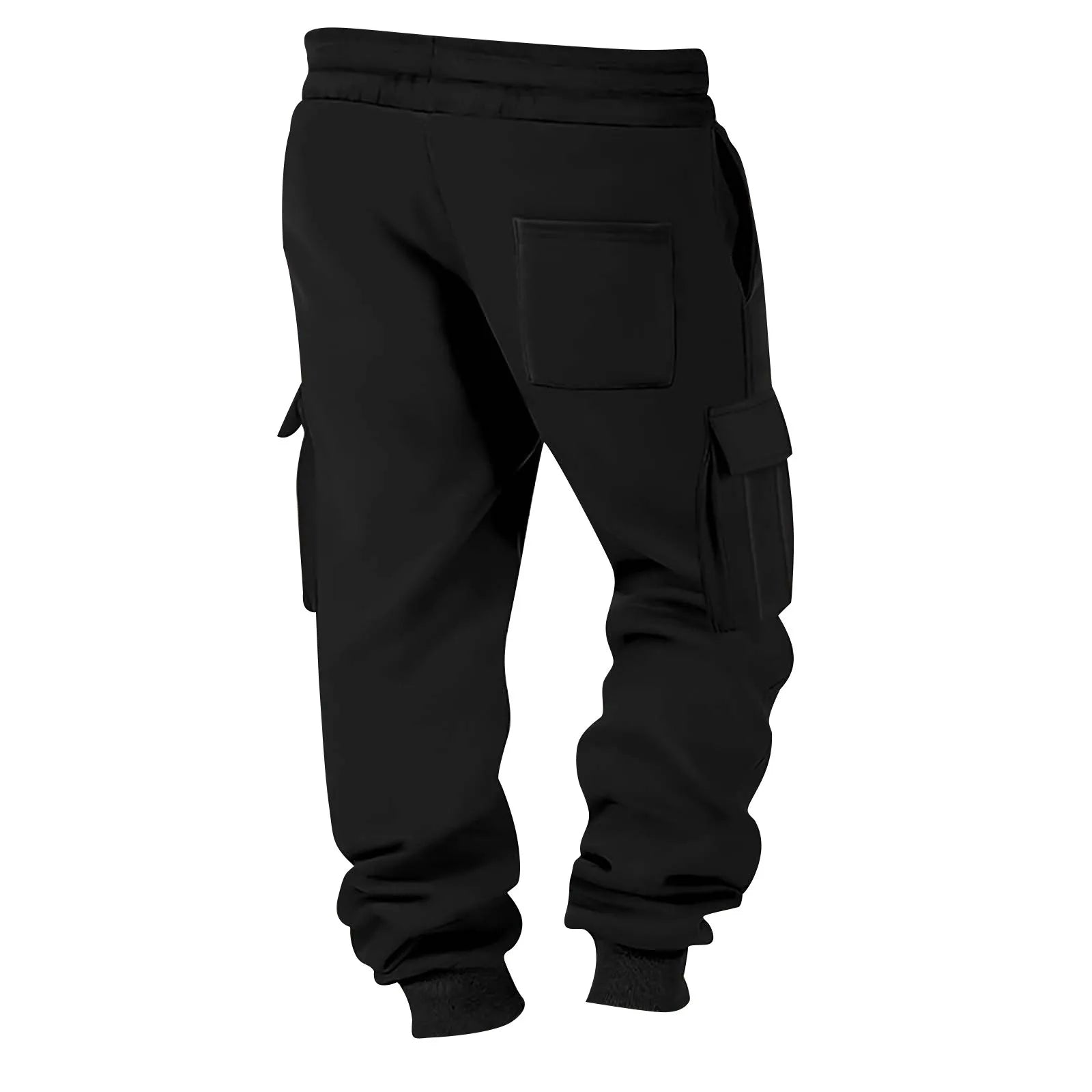 2025 Mens Sweatpants Straight Fit Joggers For Sports And Streetwear Loose Oversized Drawstring Long Pants Men Multi-Pocket Pants