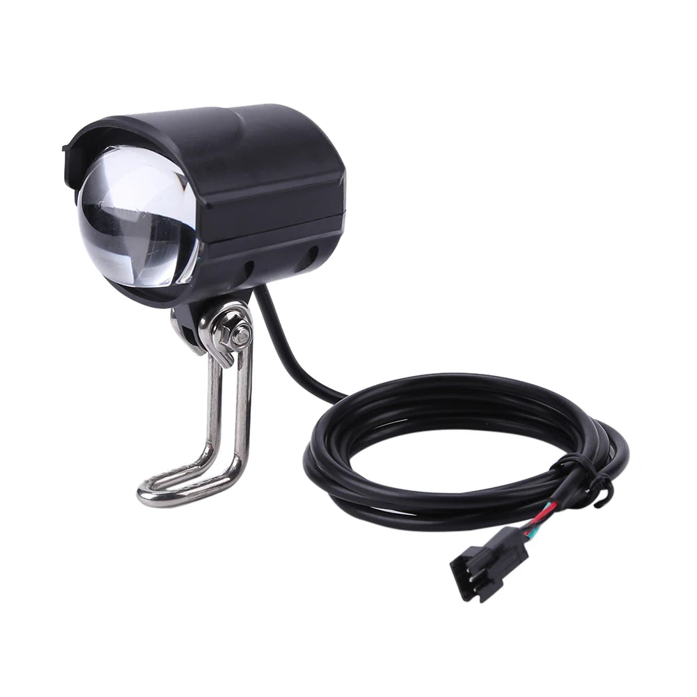 Ebike E-Bike 36V 48V 60V 80V Electric Bicycle Light with Horn Waterproof Scooters Motorcycle Headlight Horn Set Front Headlight