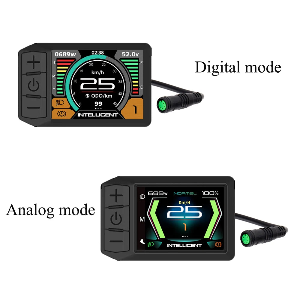 Electric Bicycle LCD 600C Bluetooth Display BF-UART Instrument 500C NEW Speed Applicable To Bafang Mid Hub Motor 36V 48V 52V