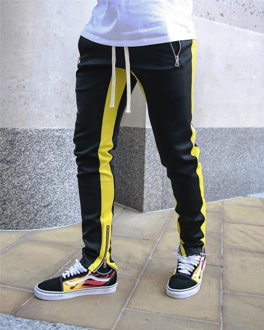 New Mens Casual Fashion Pants Sportswear Skinny Male Trousers Gyms Tracksuits Bottoms Hip Hop Streetwear Joggers Sweatpants K169