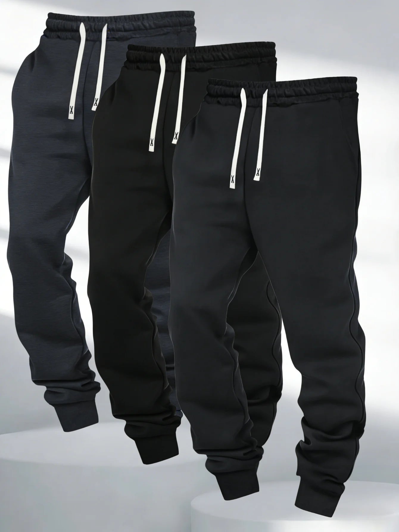 Three-Piece Clothing Men Autumn Men's Casual Pants Male Baggy 2026 Black Sweatpants Sports Elastic Waist Man Y2k Sweatpants Long