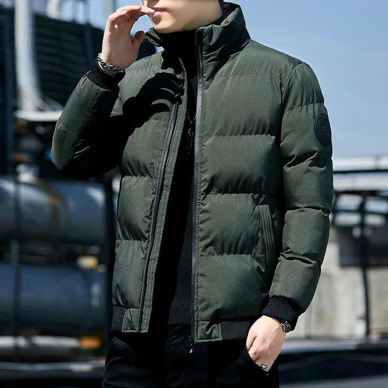 New Men Cotton-padded Men's Winter Padded Men's Winter Padded Padded Jacket With Cashmere Thickening Korean Version Coat