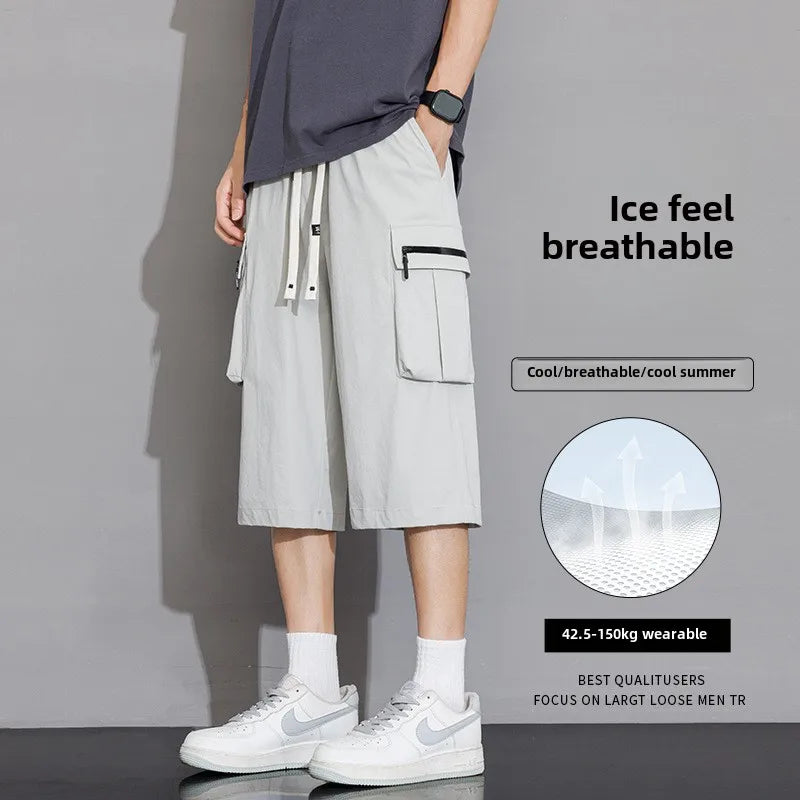 Summer Thin Style Loose Casual Sports Cropped Pants Summer Man Shorts Cargo Short-fitting Men Shorts Free Shipping Cargo-shorts