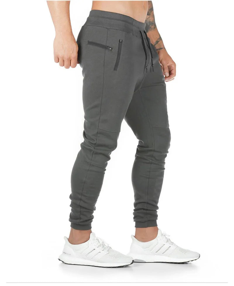 Casual sports trousers men's cotton fitness trousers running training trousers