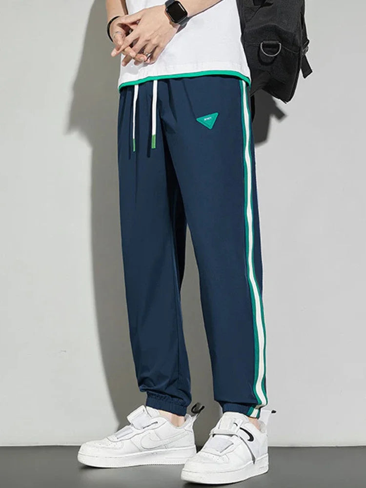 Joggers Streetwear Casual Side Stripe Pants Mens Fitness Sportswear Bottoms Loose Sweatpants Gyms Trousers Track pantalones