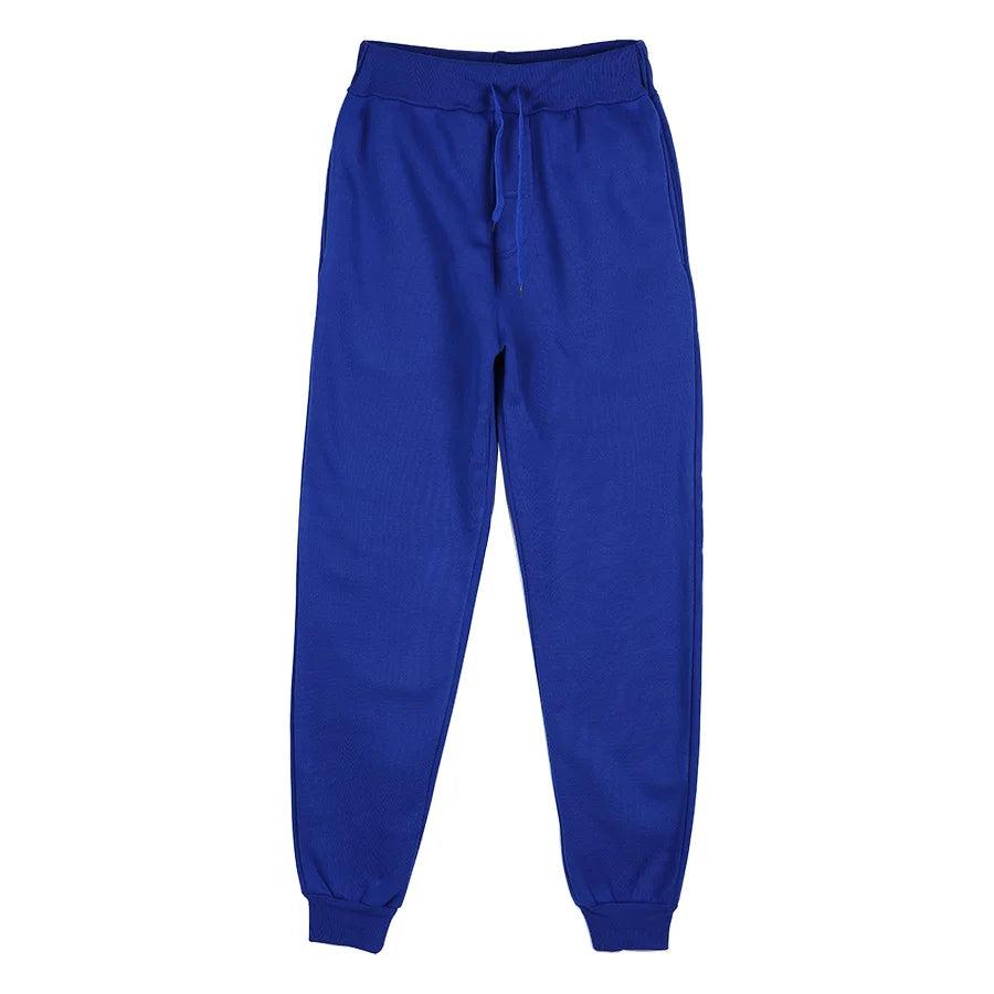 New Joggers Sweatpants Men and Women Elastic Waist Lose Casual Trousers white beige pink yellow Hip Hop Mens Sweat Pants