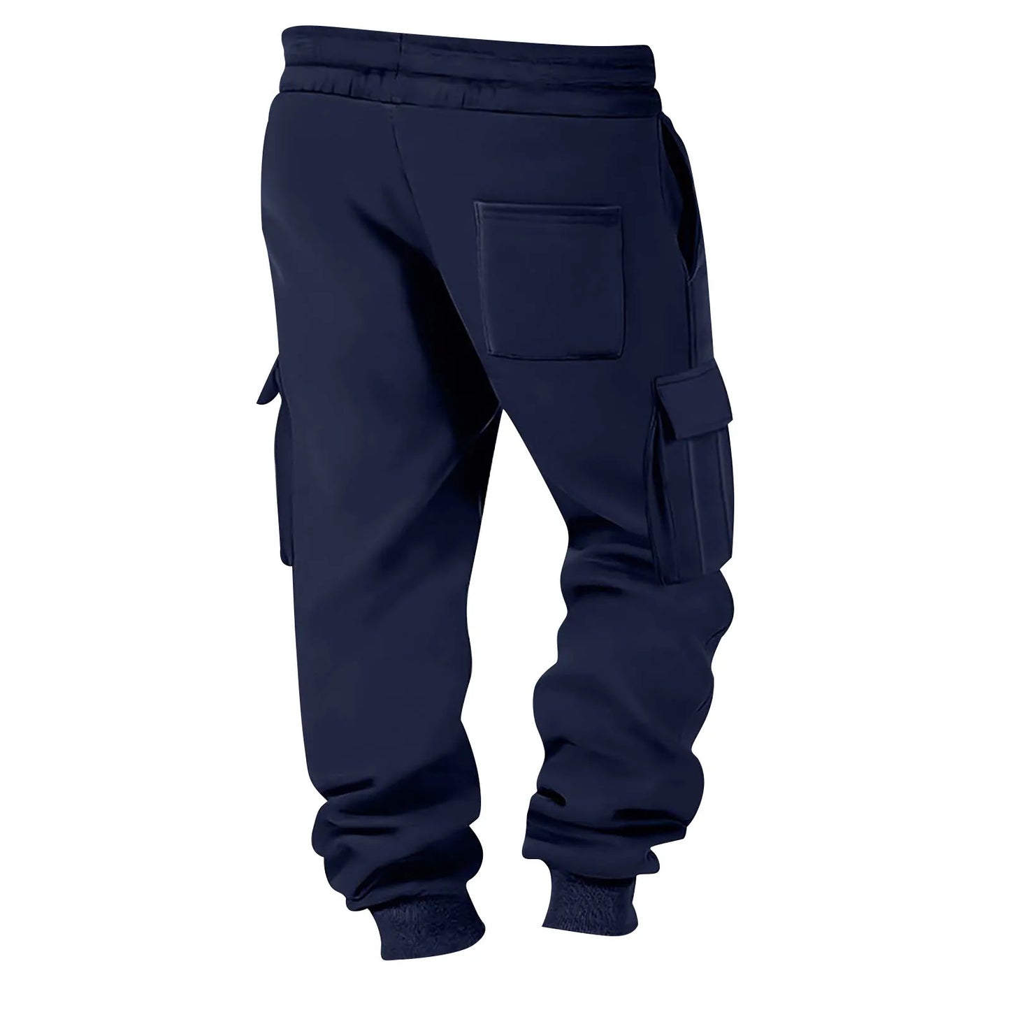 2025 Mens Sweatpants Straight Fit Joggers For Sports And Streetwear Loose Oversized Drawstring Long Pants Men Multi-Pocket Pants