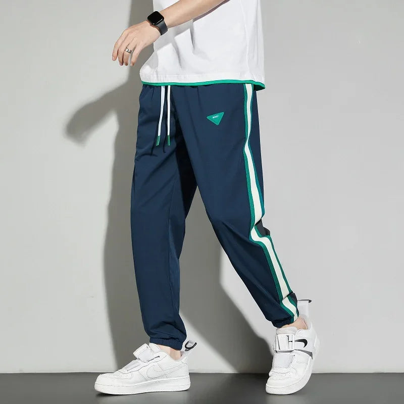 Joggers Streetwear Casual Side Stripe Pants Mens Fitness Sportswear Bottoms Loose Sweatpants Gyms Trousers Track pantalones