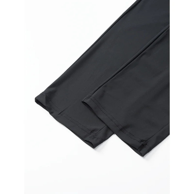 Man 3pc Men's Casual Sports Pants Ice Silk Breathable And Refreshing Elastic Quick-Drying Sports Pants Trousers Fishing Football