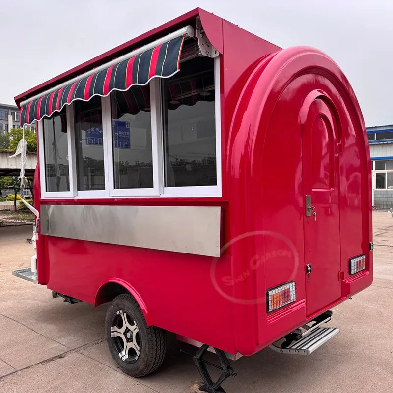 Fully Equipped Ice Cream Food Truck with Full Kitchen Trailer, Fast Food Trailer, Mobile Street Food Cart
