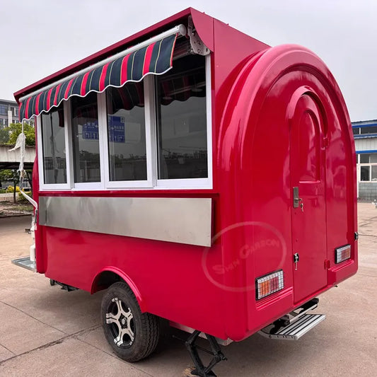 Fully Equipped Ice Cream Food Truck with Full Kitchen Trailer, Fast Food Trailer, Mobile Street Food Cart